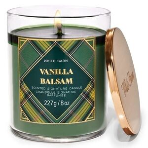 Bath and Body Works Vanilla Balsam Signature Single Wick Candle
